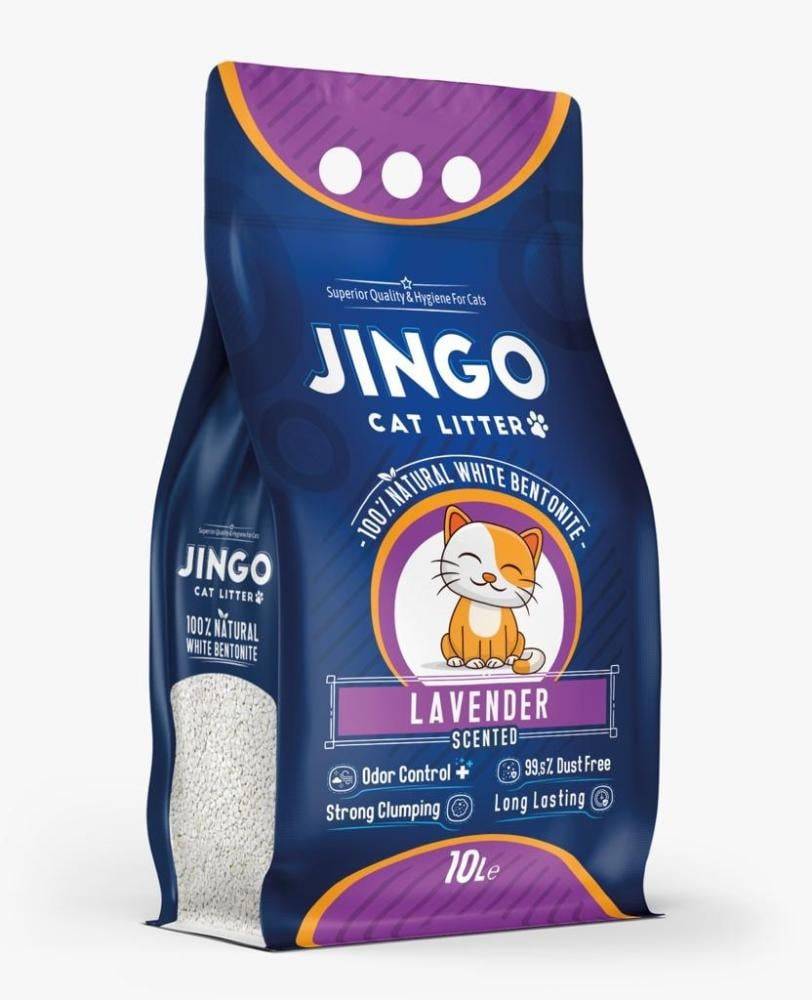 Jingo Cat Litter with Lavender Scent Turkish Jingo Cat Litter Natural Cat Litter