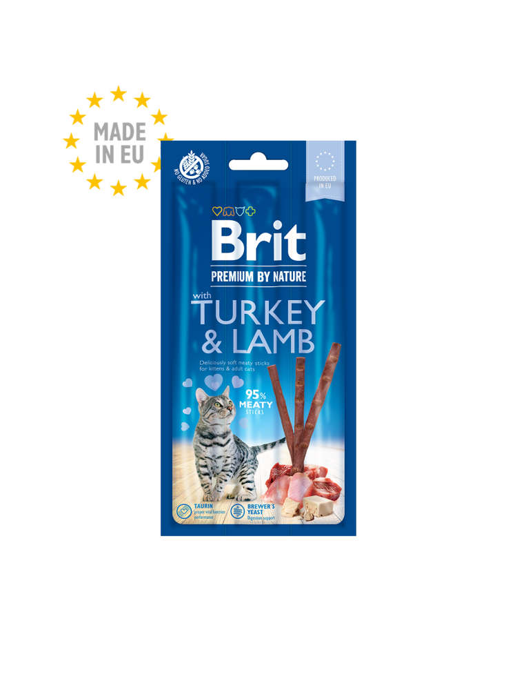 Brit Premium By Nature Cat Sticks With Turkey Lamb
