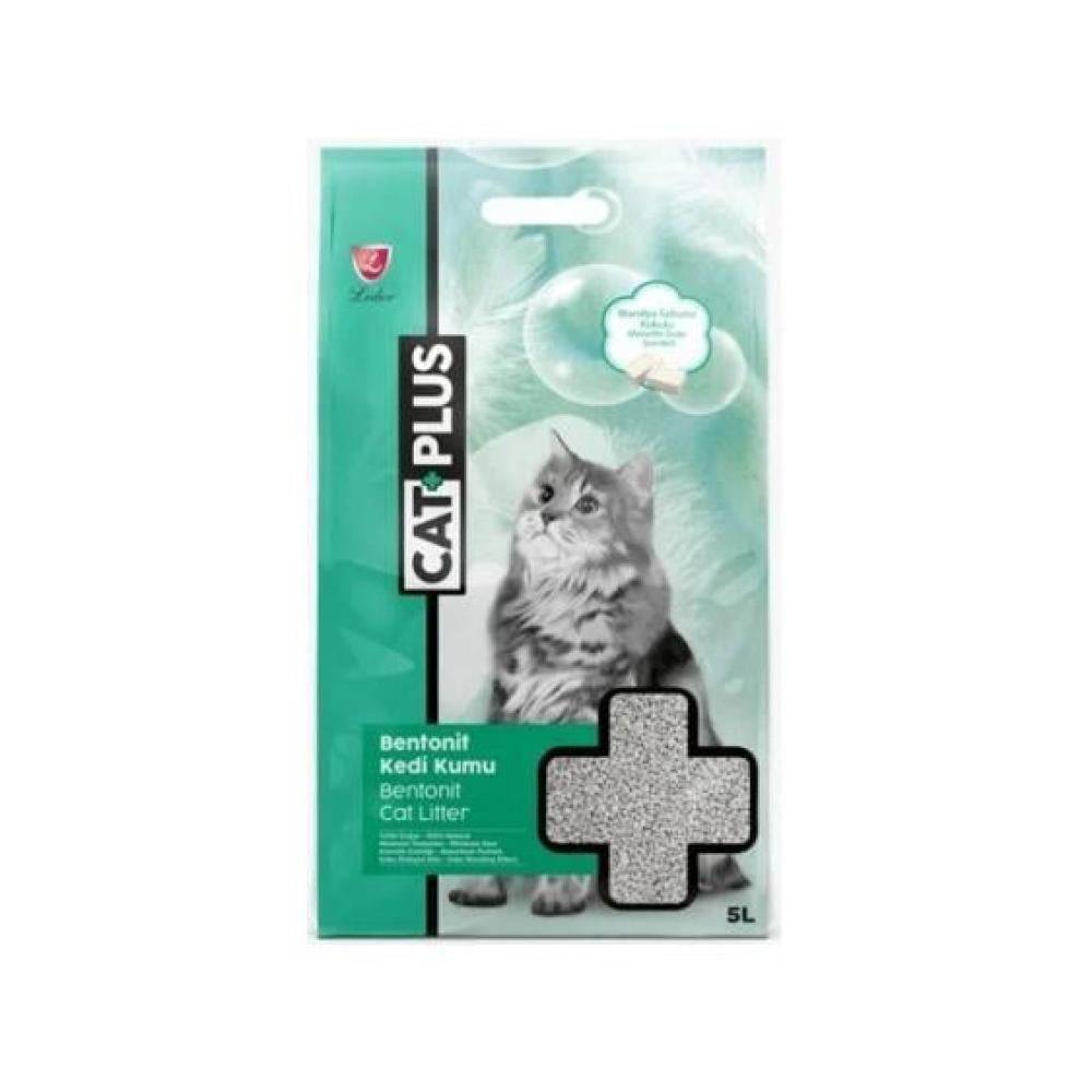 كات بلس رمل قطط برائحة الصابون المنعش 5 لتر Cat plus cat liter bentonit marsille soap scented