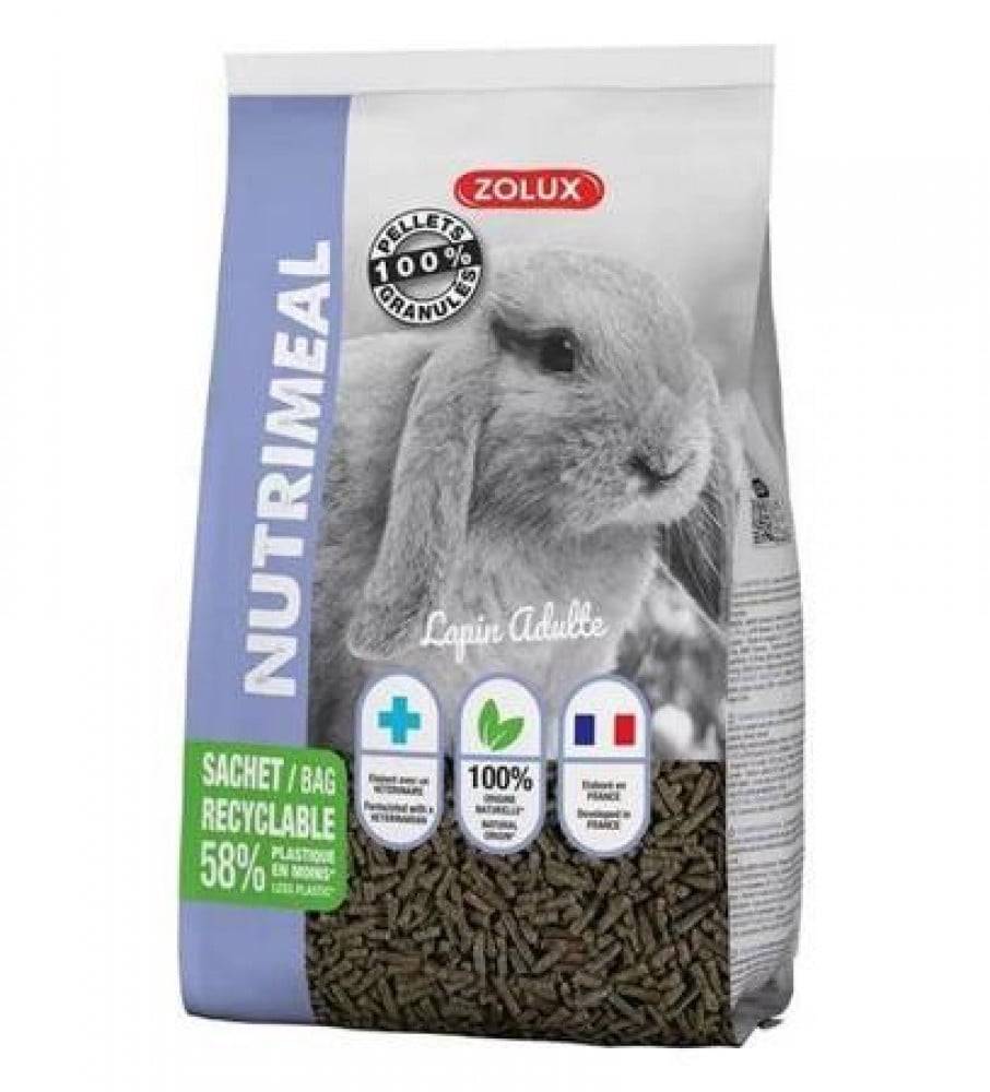 زولوكس نوتريميل3 حبيبات البروتين الغذائية للارانب البالغة 2,5 كغ ZOLUX NUTRIMEAL 3 Pallets - Food for Adult rabbits 2,5kg