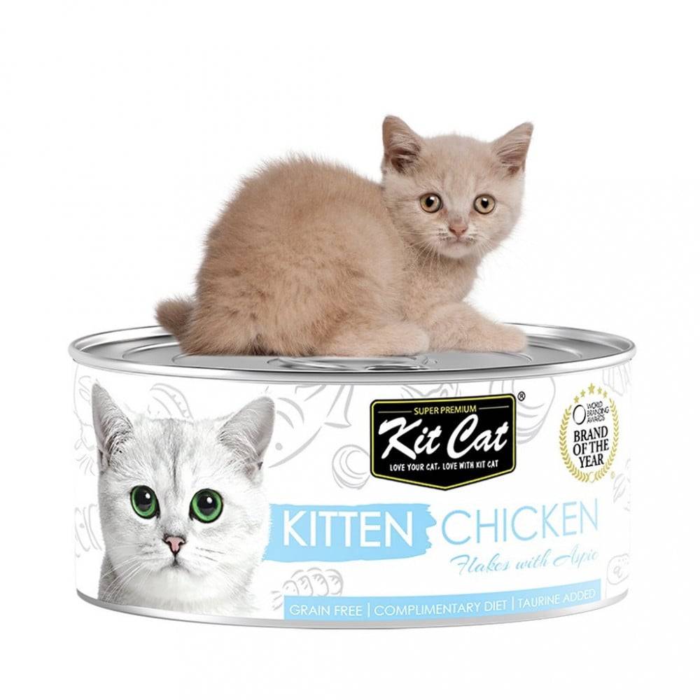 80G Kit Cat Kitten Chicken With Flakes