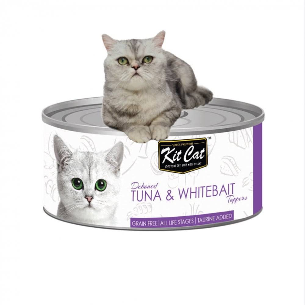 Kit Cat Deboned Tuna Whitebait Topper 80G