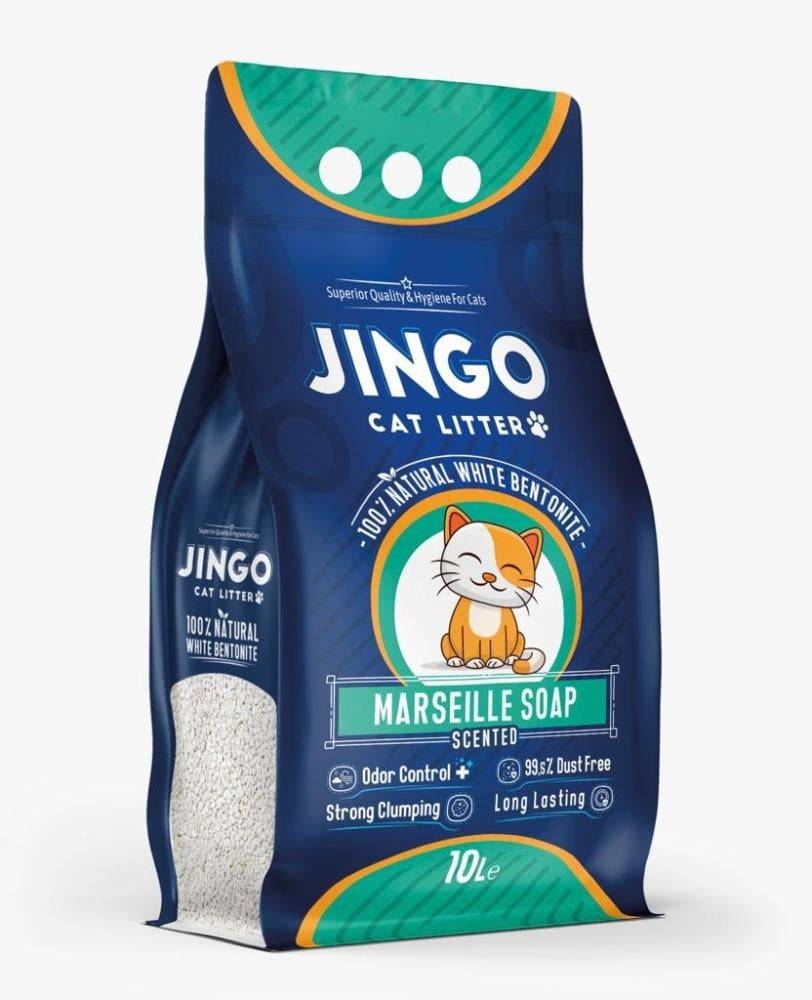 jingo cat litter natural marseille soap رمل جينغو رائحة الصابون