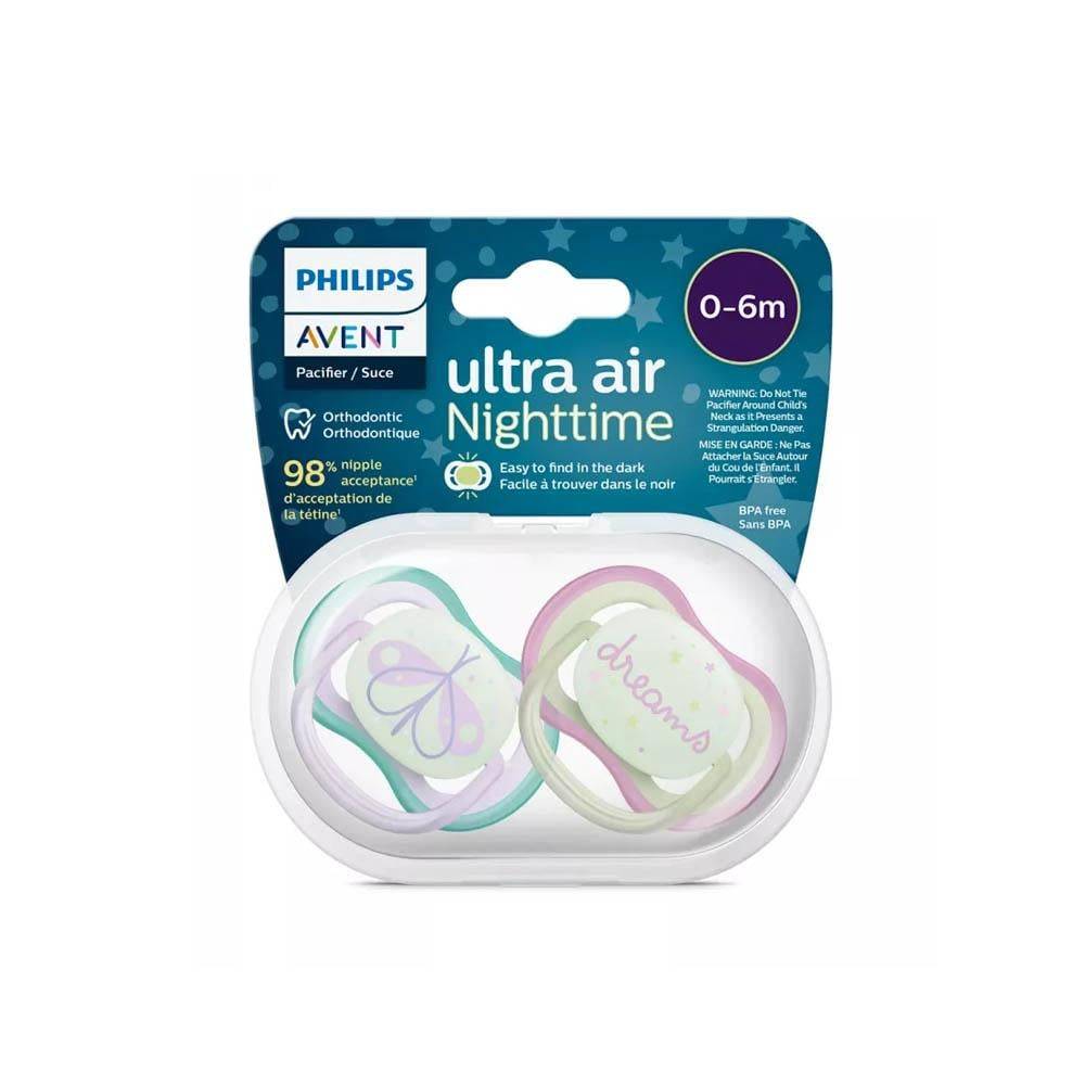 Philips Avent Ultra Air Night Soother from 0 to 6 months