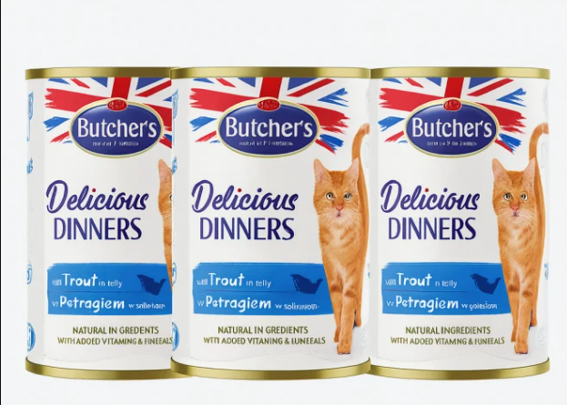 بوتشرز وجبة غذائية للقطط قطع السالمون في الجيلي 400غ Butcher's Delicious Dinners Chunks in jelly with Trout