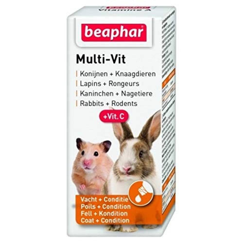 بيفار فيتامينات متعددة + فيتامين سي للقوارض والأرانب Beaphar Multi Vit Small Animals + Vit C