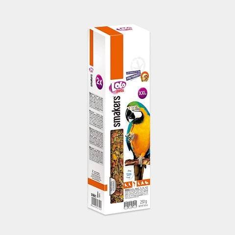 مكافآت لولو بيتس سماكرز للببغاء والطيور الكبيرة اعواد الفواكه والمكسرات - LoLo Pets smakers (Pistachio with Fruits) 2Pcs