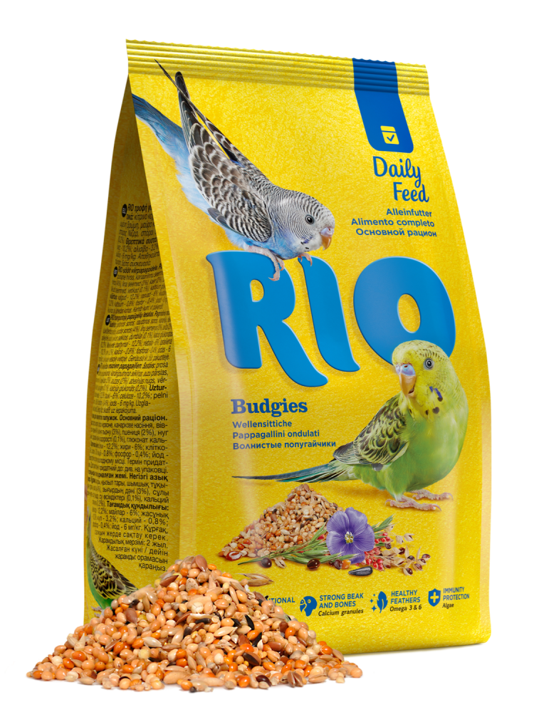 ريو غذاء يومي لطيور البادجي RIO Daily feed for budgies