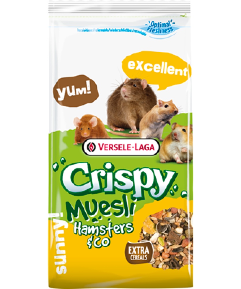فيرسل لاقا غذاء كامل ويومي للهامستر وشركاه Versele-Laga Crisby Muesli For Hamster & Co