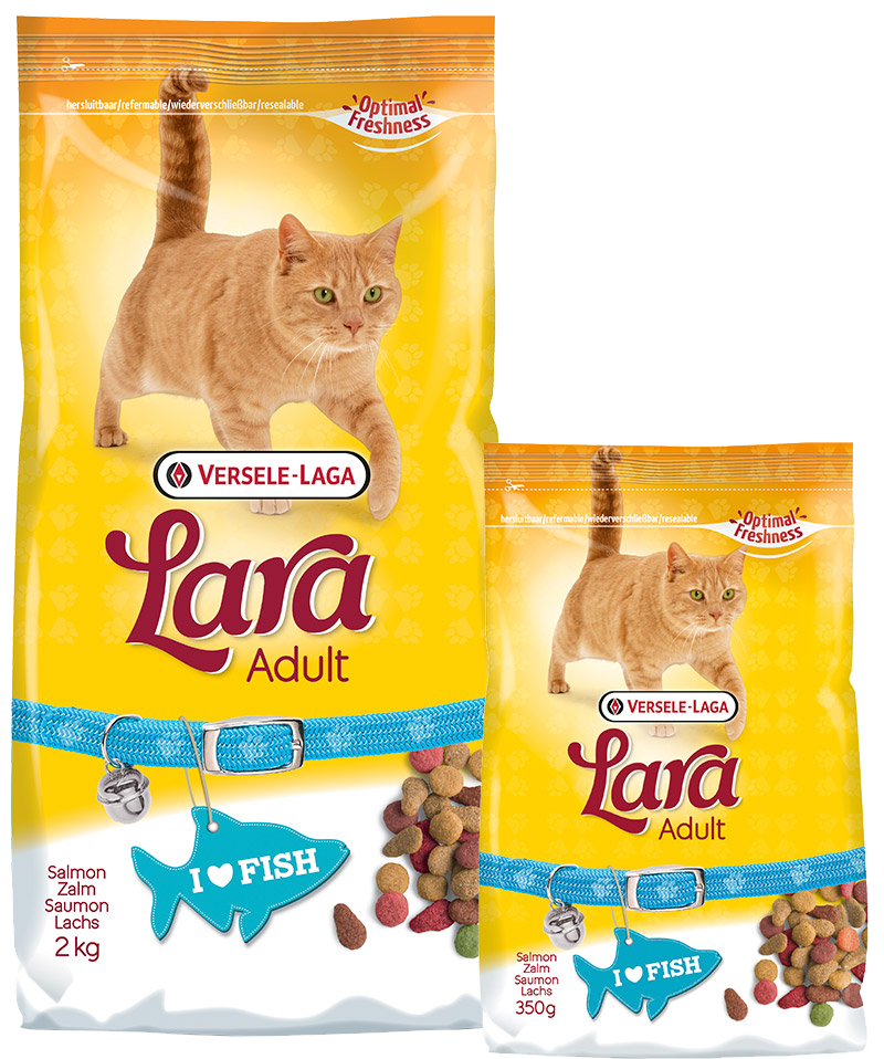 فيرسل لاقا - لارا طعام القطط البالغة مع قطع السالمون اللذيذة Versele-Laga Lara crispy chunks with Salmon - Adult