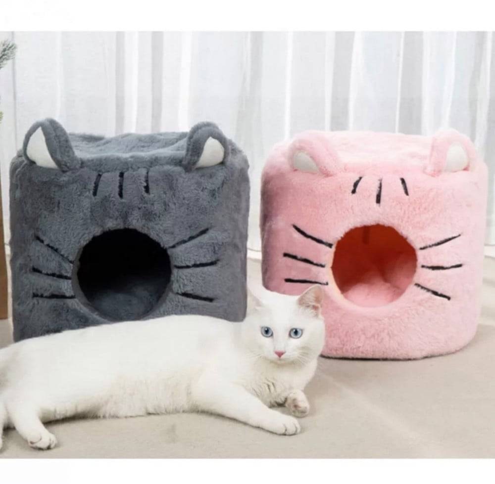 Plush Rabbit Hut - Cat Bed & Pet Bed