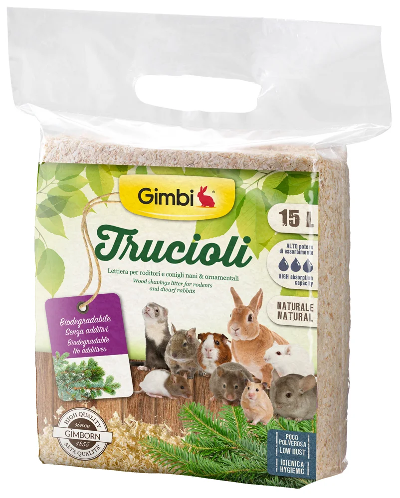جيمبي نشارة خشب طبيعية للحيوانات الصغيرة 15 لتر Gimborn Litter For Rodents 15 L