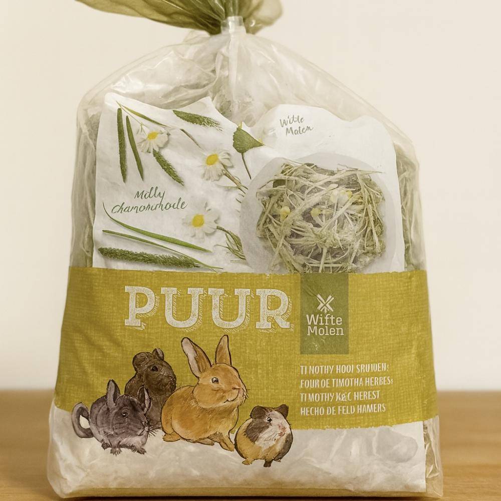 ويت مولين كونتري قش تيموثي هاي بالأعشاب witte Molen PUUR - Timothy Hay Herbs