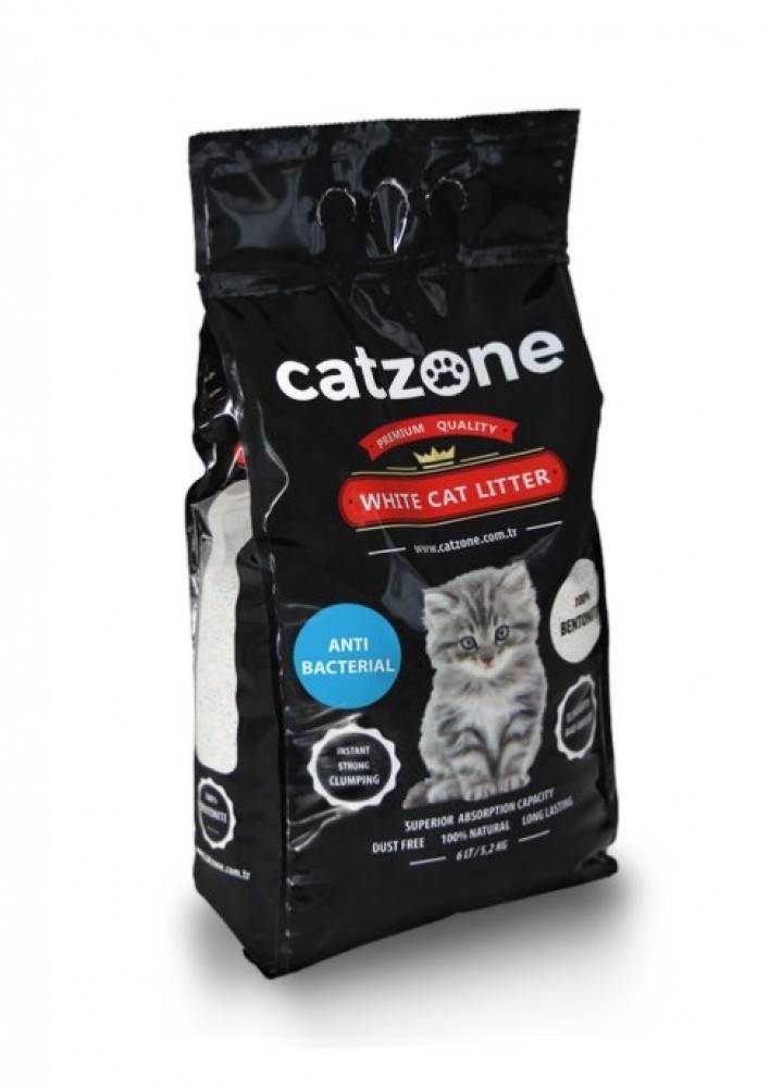 رمل قطط كات زون مضاد للجراثيم Cat Zone white Cat Litter ANTI-BACTERIAL