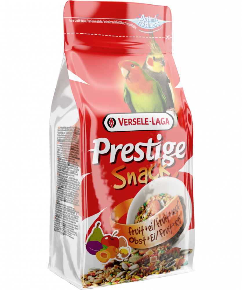 فيرسل لاقا بريستيج سناك - خليط الحبوب والفواكه مع البيض للروز والكروان 125غ Versele Laga Snack For Parakeets 125g
