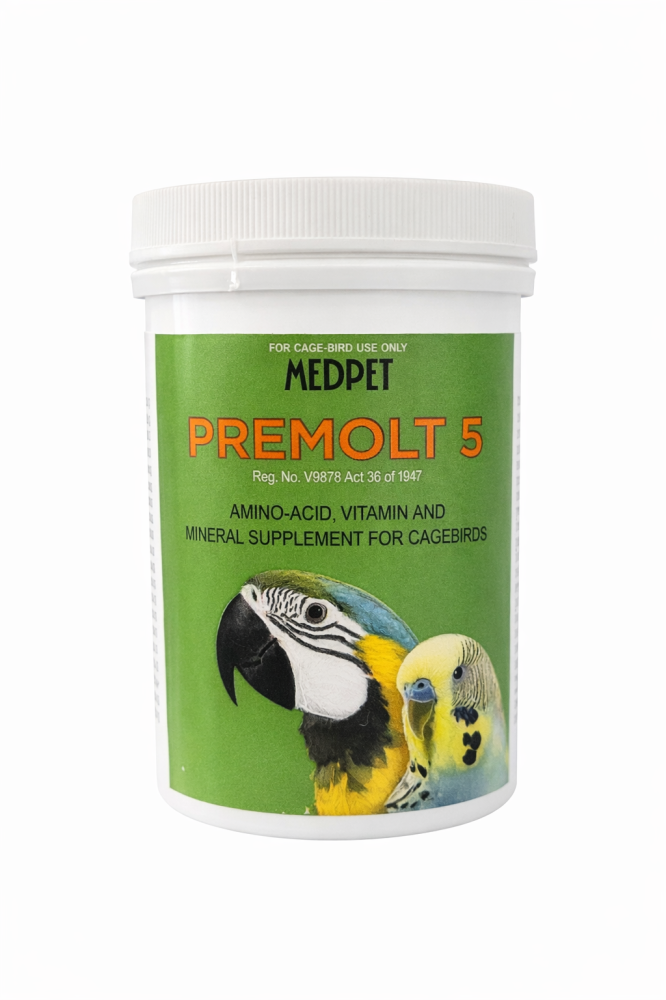 MEDPET Premolt 5 – ميدبت بريمولت 5 مكمل شامل للطيور