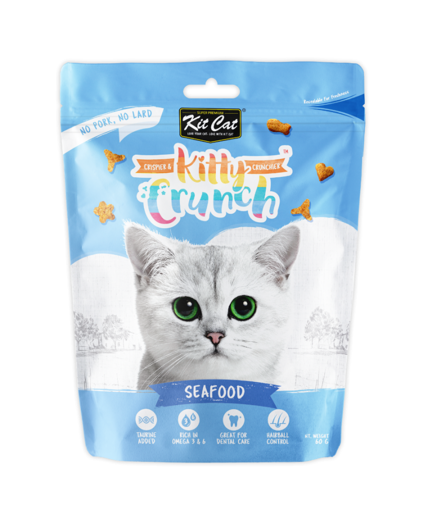Kit Cat Kitty Crunch Seafood Flavor