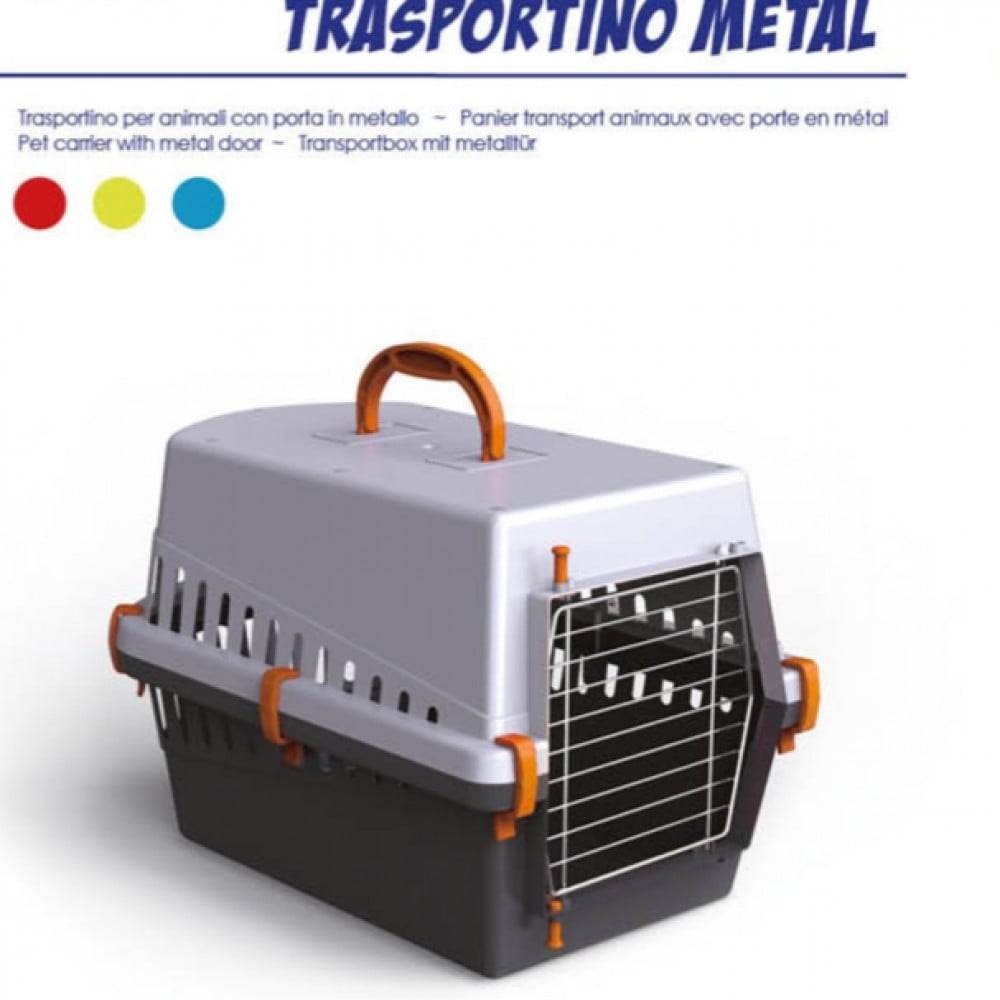Italian cat cage, iron mesh, box for carrying cats and animals, GeorPlast Cage Metal - Pet Carrier