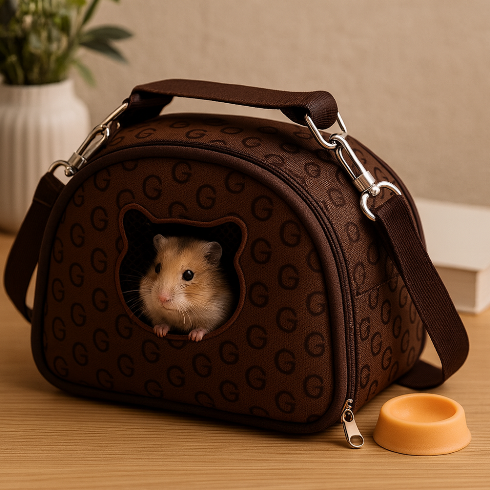 شنطة الهامستر والحيوانات الصغيرة شنط وخيم لنقل الهامستر (اختيار عشوائي) hamster carrier bad