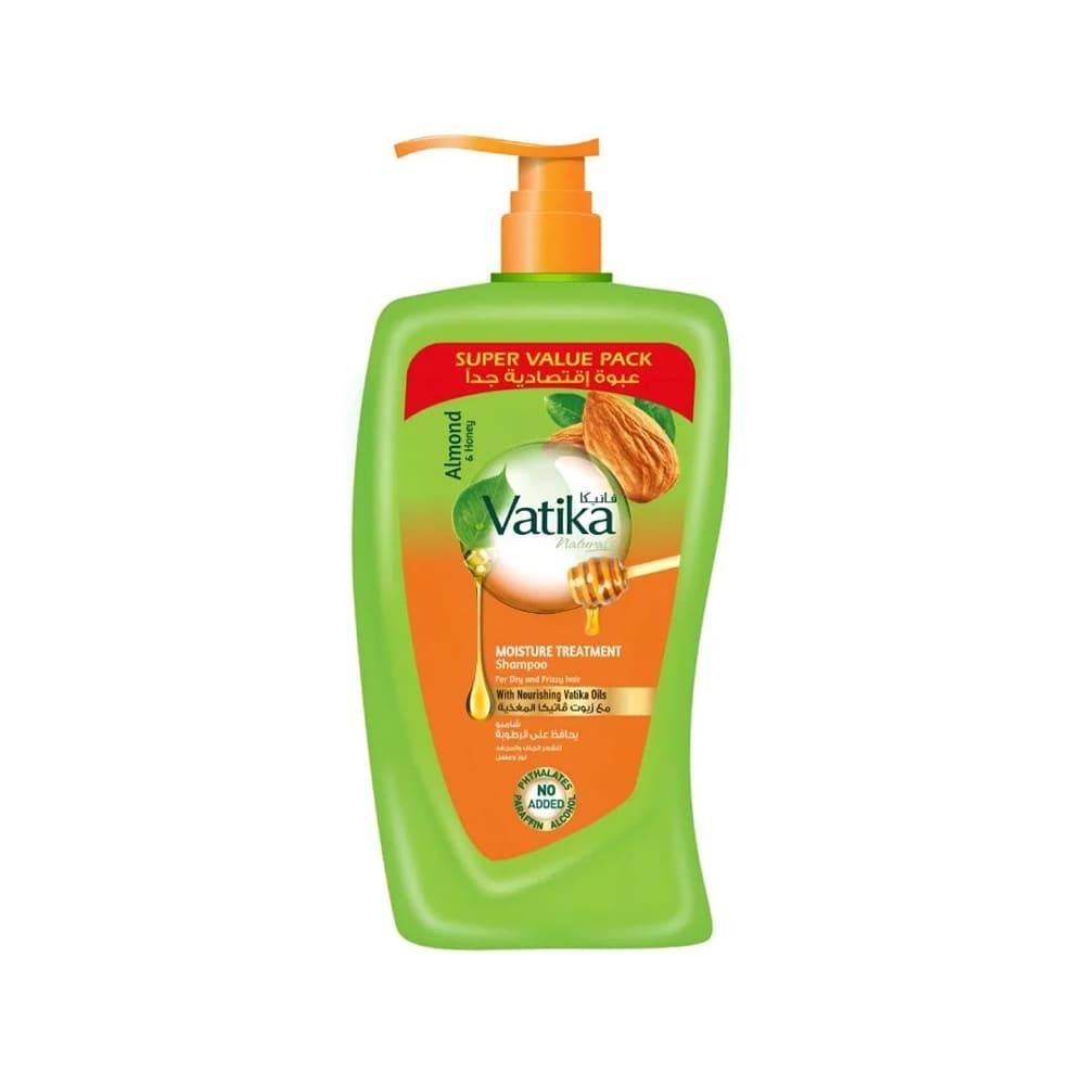 Vatika Moisture Preserving Shampoo with Almond and Honey Extracts - 1000 ml