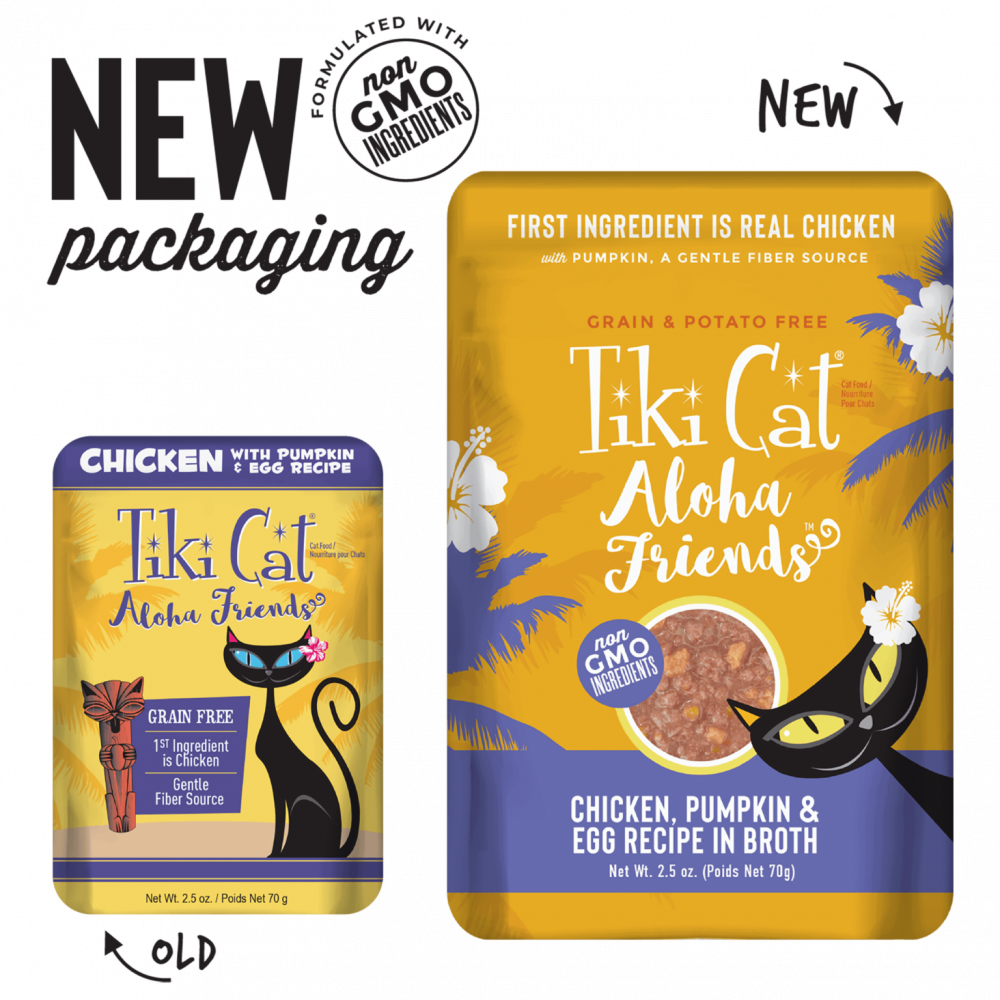 Tiki Cat Aloha Friends Chicken Pumpkin Egg In Broth