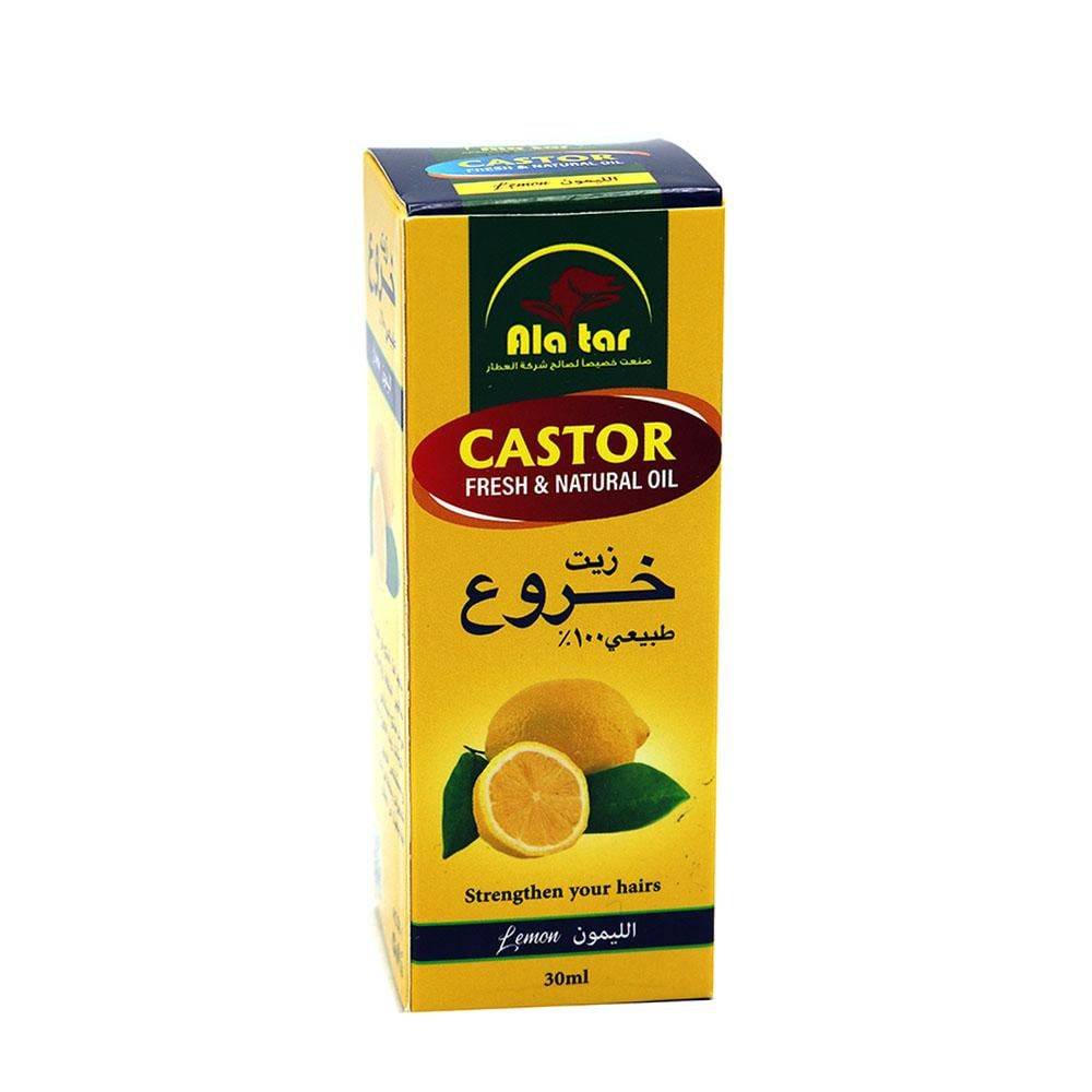 Al Attar 100% natural castor oil with lemon extract - 30 ml