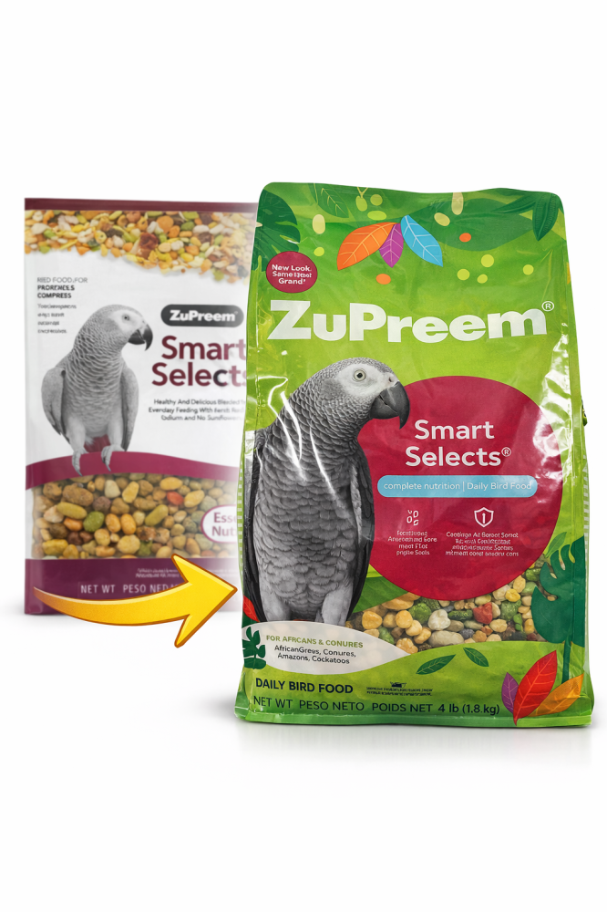 Zupreem Smartselects Parrots & Conures 1.8Kg زوبريم سمارت سيلكت للببغاء والكنبور 1.8 كغ