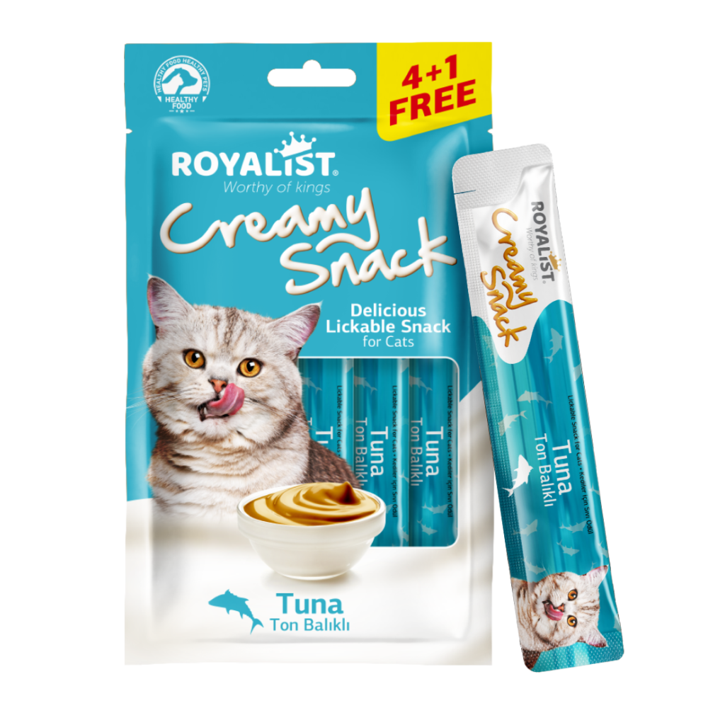 روياليست مكافآت قطط كريمية نكهة التونة Royalist Cat Creamy Snack Pack Tuna