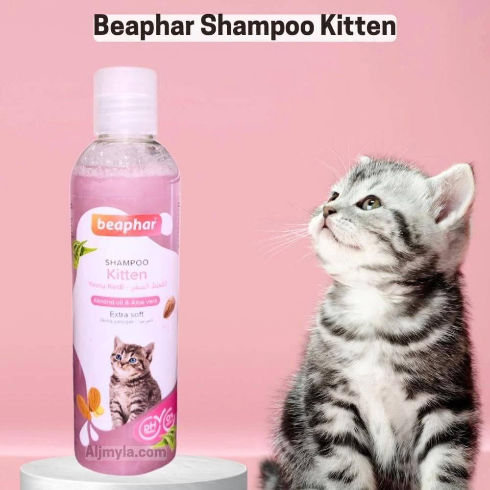 بيفار شامبو القطط الصغيرة بزيت اللوز والصبار Beaphar Shampoo kitten Almond Oil & Aloe Vera