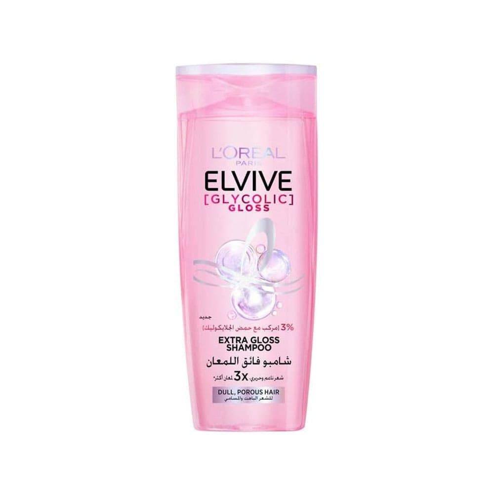 L'Oreal Paris Elvive Ultra Shine Shampoo with Glycolic Acid - 600 ml