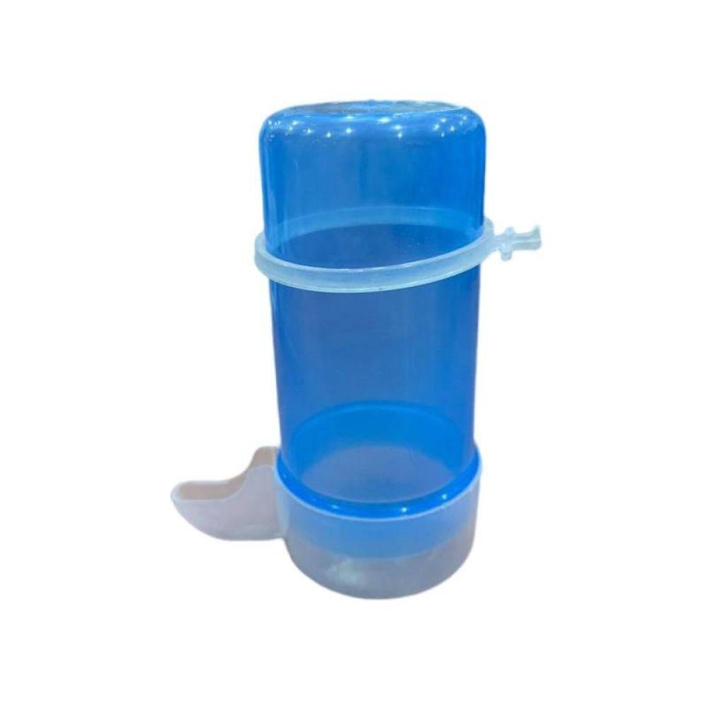 مشربية طيور مع قطعة دائرية لتثبيتها على القفص- حوض ماء للطيور موزع مياه 400 ml