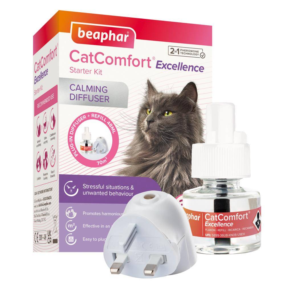 بيفار كات كومفورت موزع روائح كهربائي لتهدئة القطط Beaphar Catcomfort Claming Diffuser 48ml