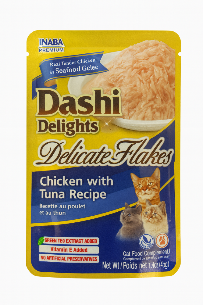 Inaba Dashi Delight Delicate Flakes Chicken With Tuna Recipe 40G