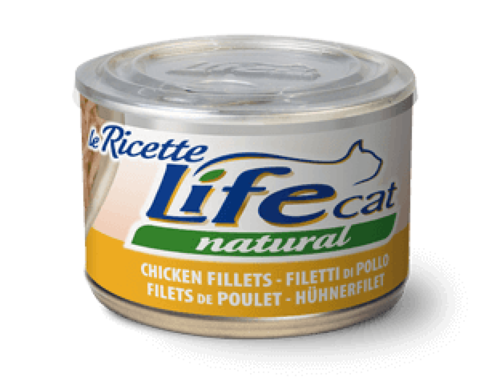 لايف كات معلبات الدجاج الطبيعية - حجم اقتصادي Life cat | Natural wet food - Chicken Fillet