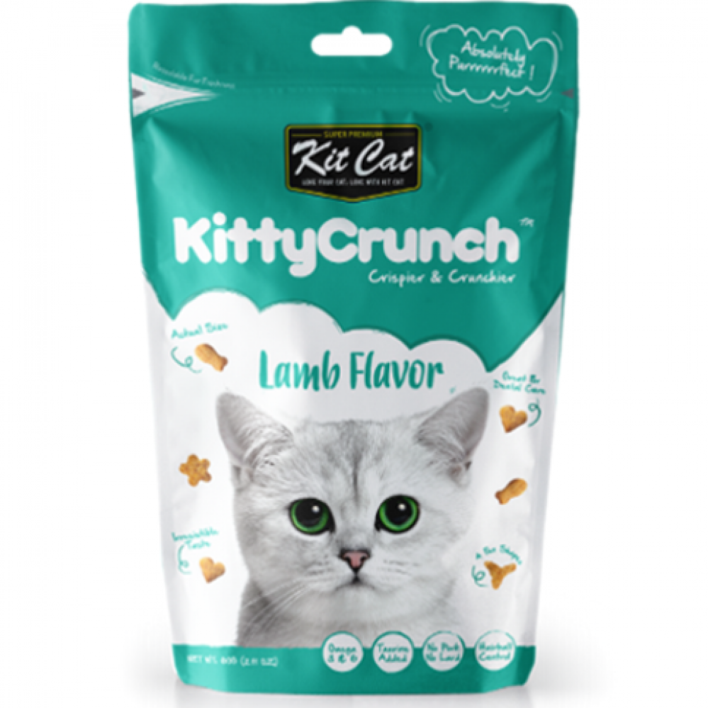 مكافآت كت كات كيتي كرنش نكهة لحم الضأن Kit Cat Kitty Crunch Lamb Flavor