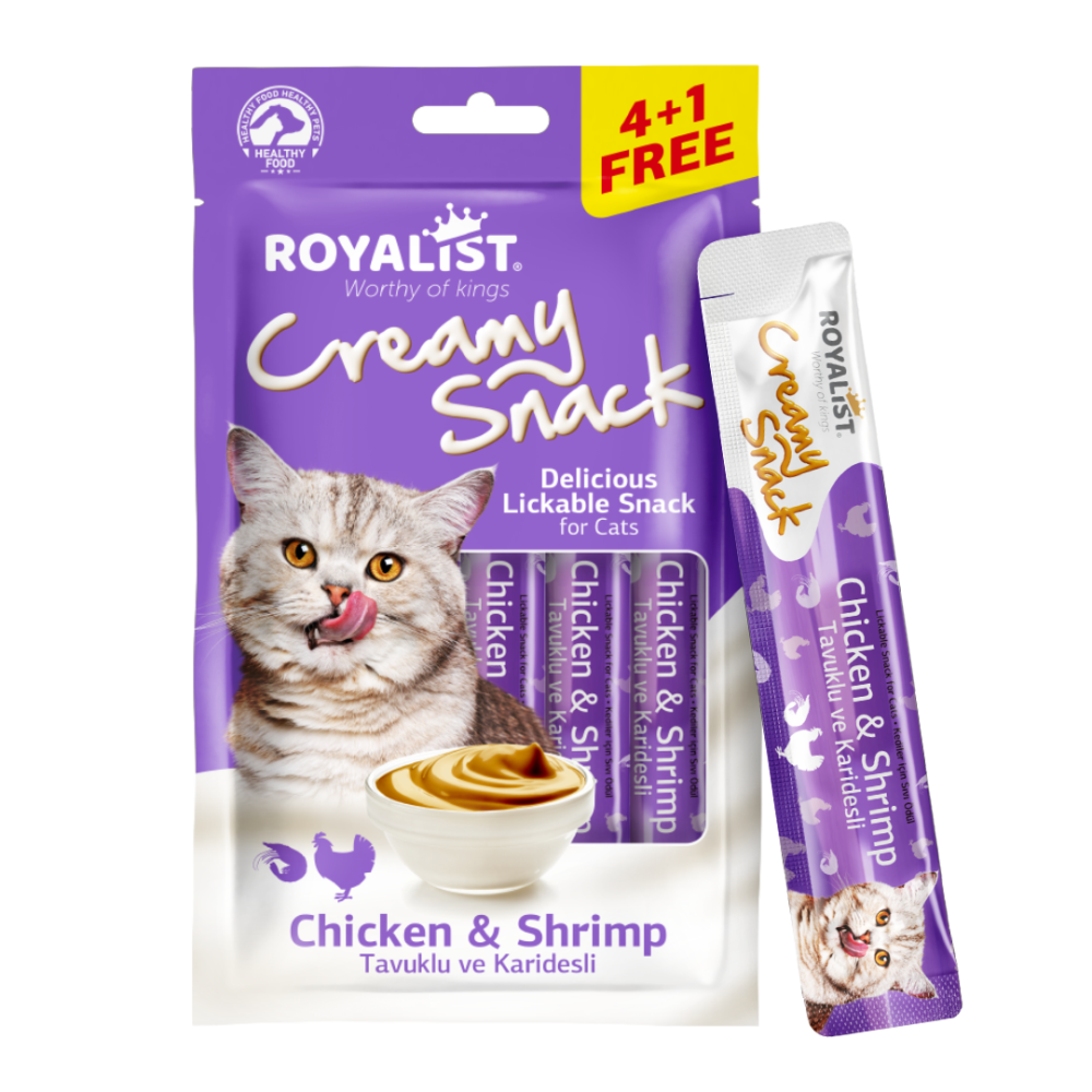 Royalist Cat Creamy Snack Pack Chicken Shrimp