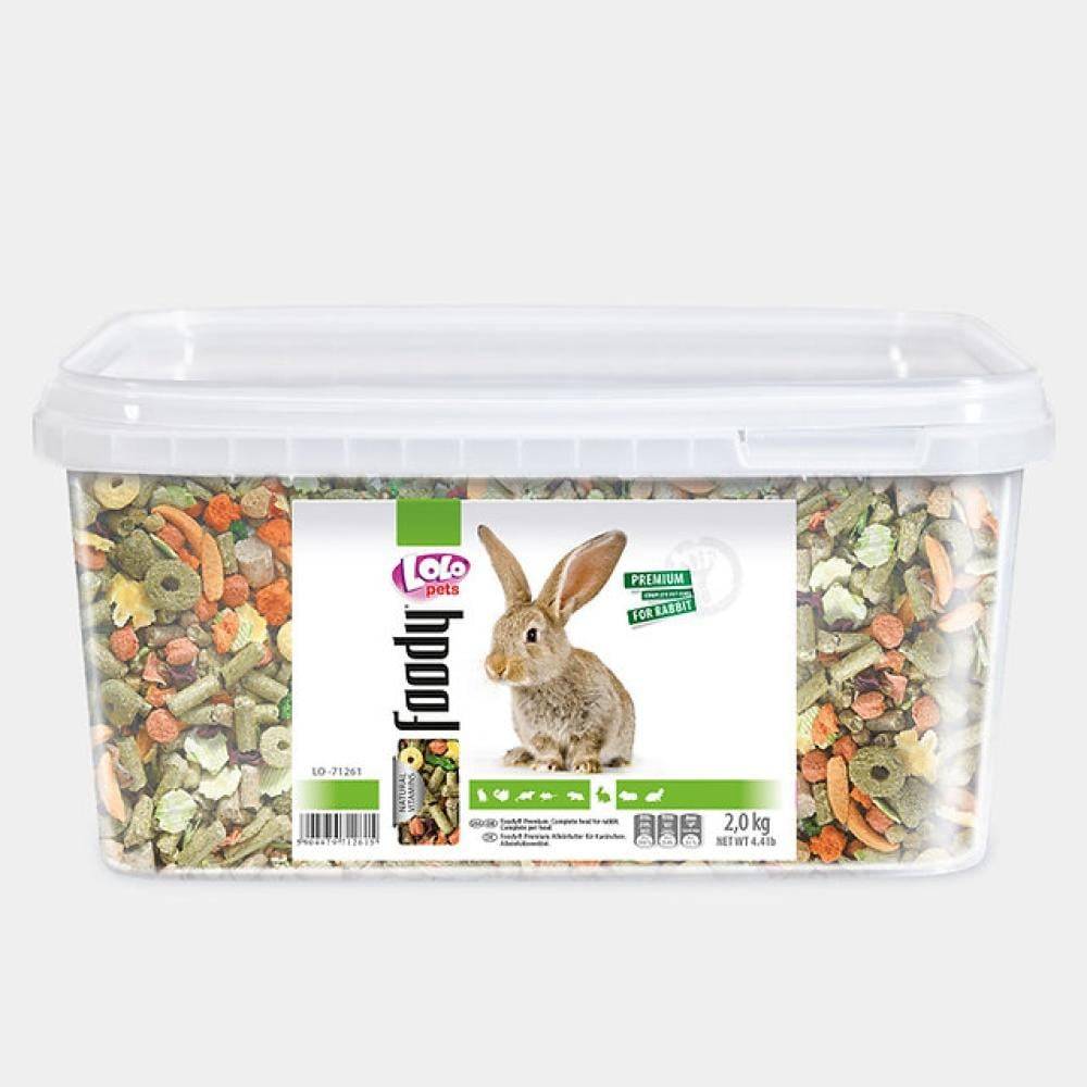 غذاء الأرانب من لولو بيتس 2 ك Lolo pets basic complete food for rabbit 2kg