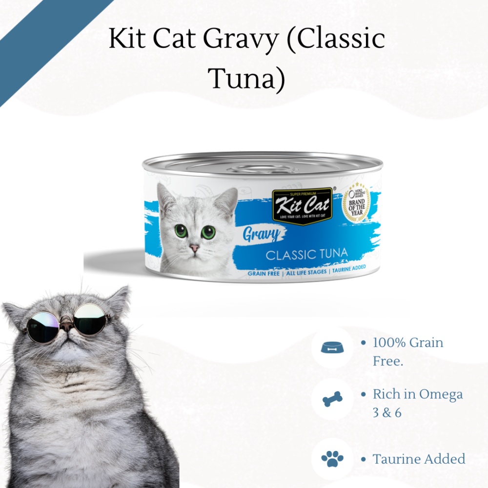 معلبات كتكات جرافي التونة بالمرق Kit Cat Gravy (Classic Tuna) Canned food