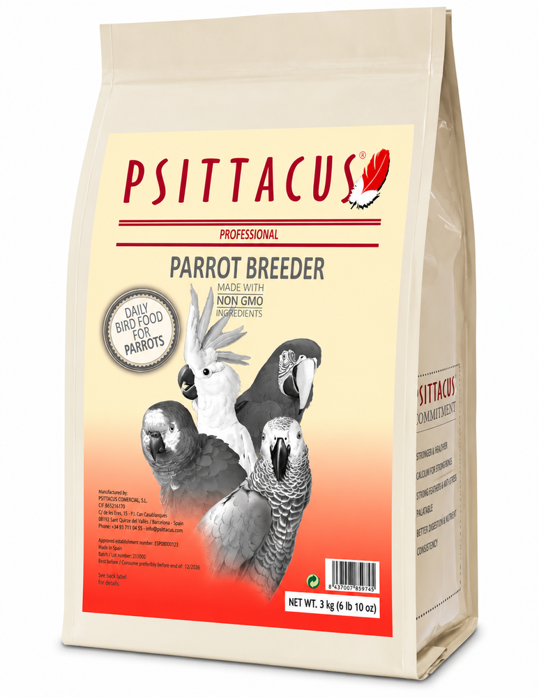 غذاء انتاج الطيور المتوسطة والكبيره من شركة سيتاكوس PSITTACUS Parrot breeder