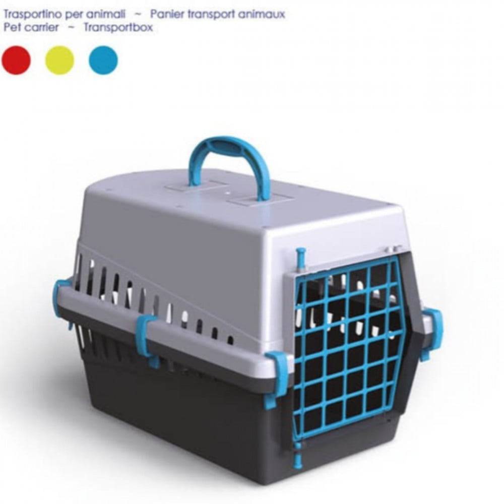 قفص قطط ايطالي شبك حديد صندوق لحمل القطط والحيوانات GeorPlast Cage Metal - Pet Carrier