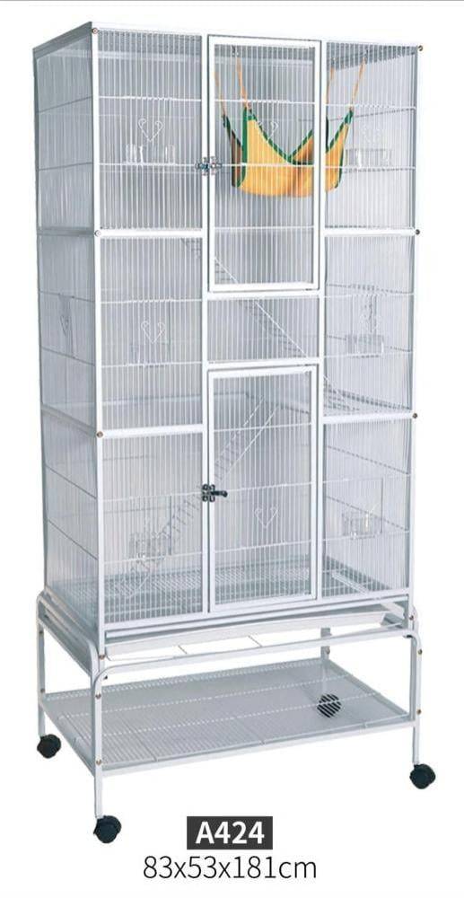مطير عملاق متعدد الأدوار للطيور والحيوانات الصغيرة – Large Multi-Level Aviary & Small Animal Cage