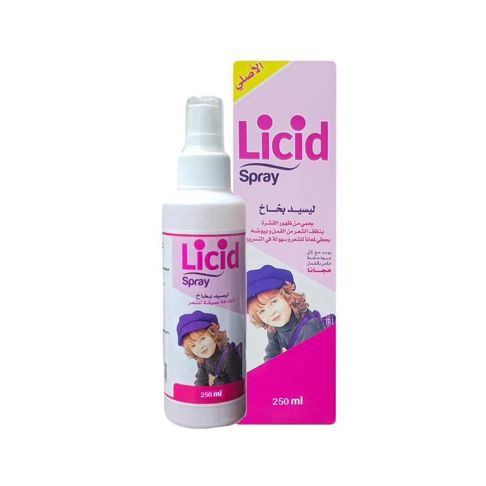 Licid spray to eliminate lice and dandruff with a comb - 250 ml