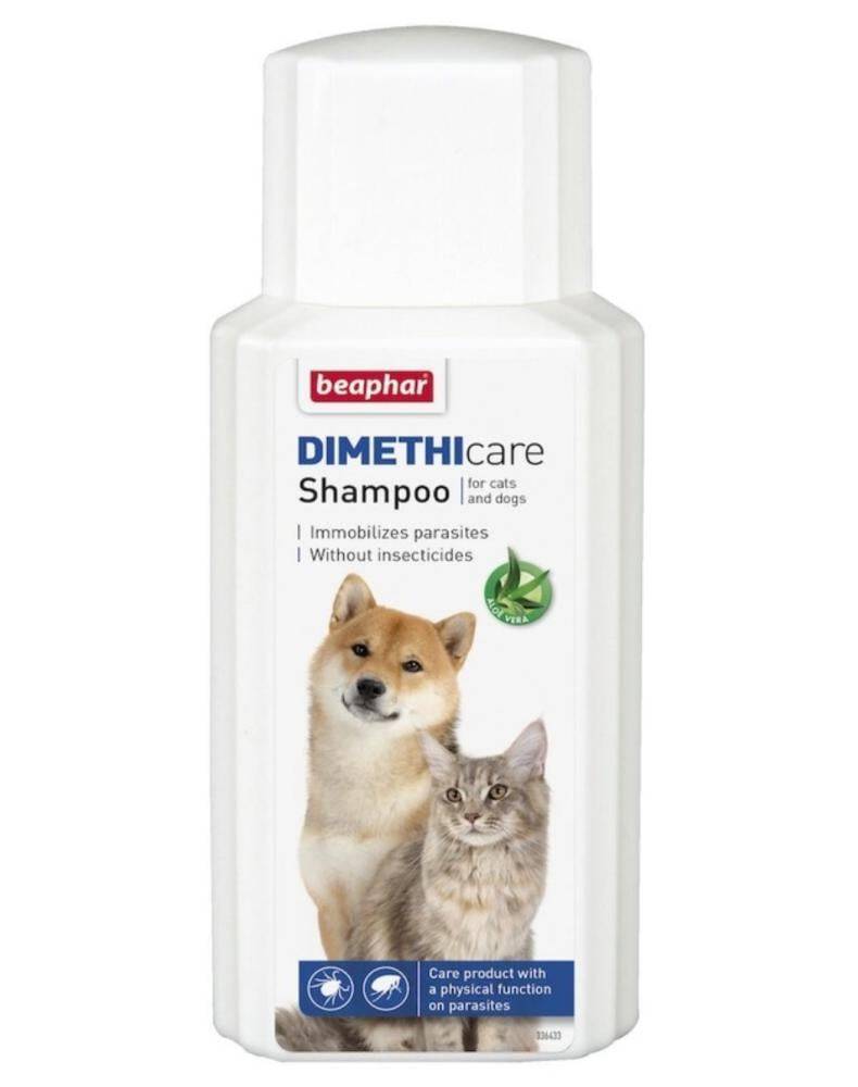 بيفار ديماثي كير شامبو طارد الحشرات التخلص من العث والبراغيث والقراد Beaphar Dimethicare Shampoo 200ml