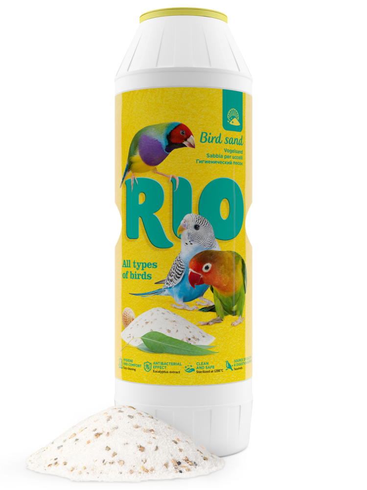 ريو رمل طيور مستخلص الأوكالبتوس والأصداف البحرية RIO Bird Sand