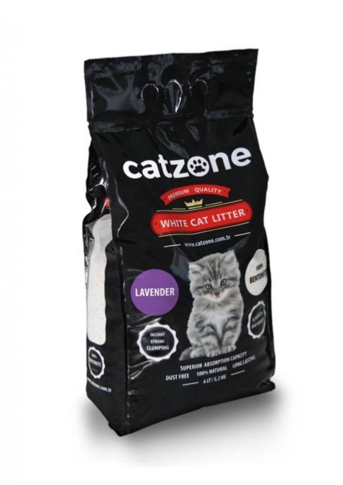 Cat Zone white cat litter with lavender scent