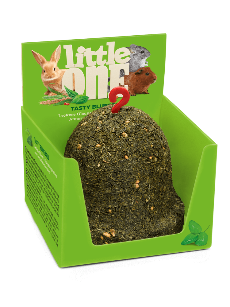 ليتل ون مكافآت البرسيم على شكل جرس للأرانب والهامستر 150 غ Little One Snack For All Small Mammals Treat – Toy Bluebell 150g