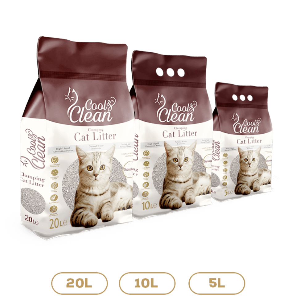 رمل قطط كول آند كلين عالي التكتل (روائح واحجام متعددة) Cool & Clean Ultra Clumping Cat Litter (Unscented-Baby Powder-Lavender)