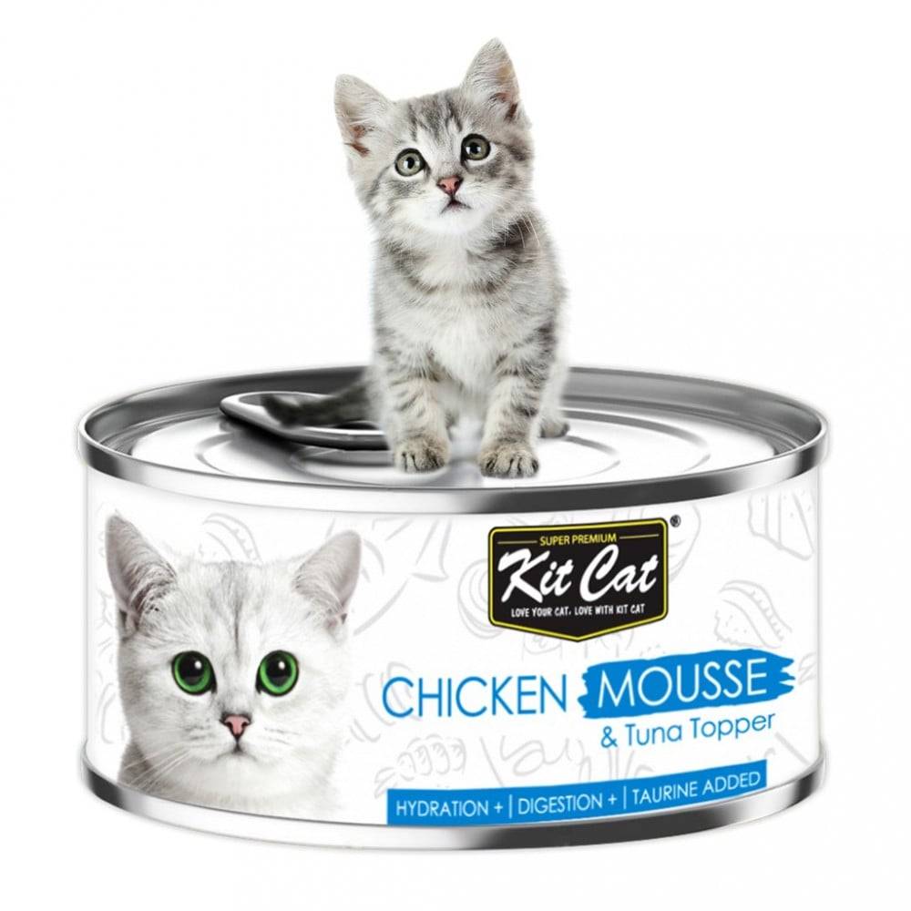 Kitcat Chicken Mousse With Tuna Topper 80G