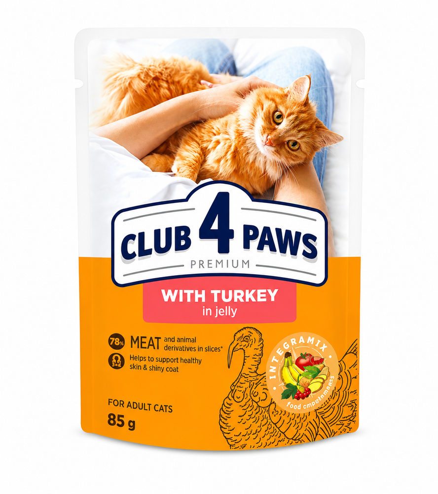 Club 4 Paws Senior 7+ Turkey 85g