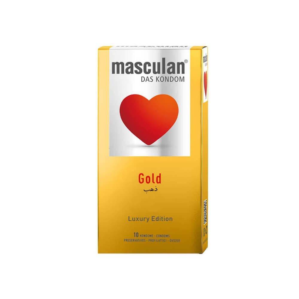 Masculan Luxury Edition Gold Condoms - 10 Pieces